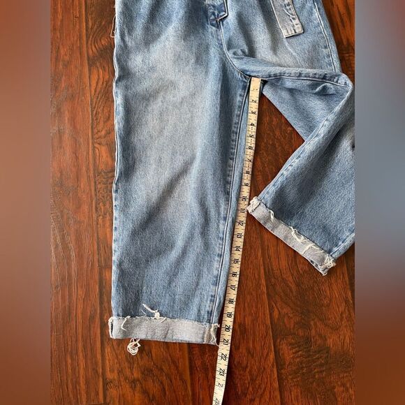 Blank NYC Women’s Distressed Denim Overall Pants Size S - Picture 11 of 12